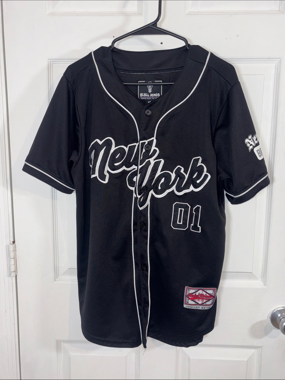 Rebel minds' New York Black Baseball Jersey